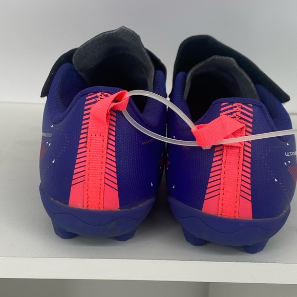 Puma Kids Blue and Red Soccer Sneakers - Picture 3 of 4